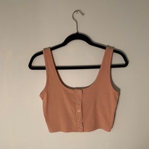 Ribbed Crop Tank